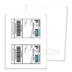 400 Half Sheet Self Adhesive Shipping Labels for Laser & Inkjet Printers