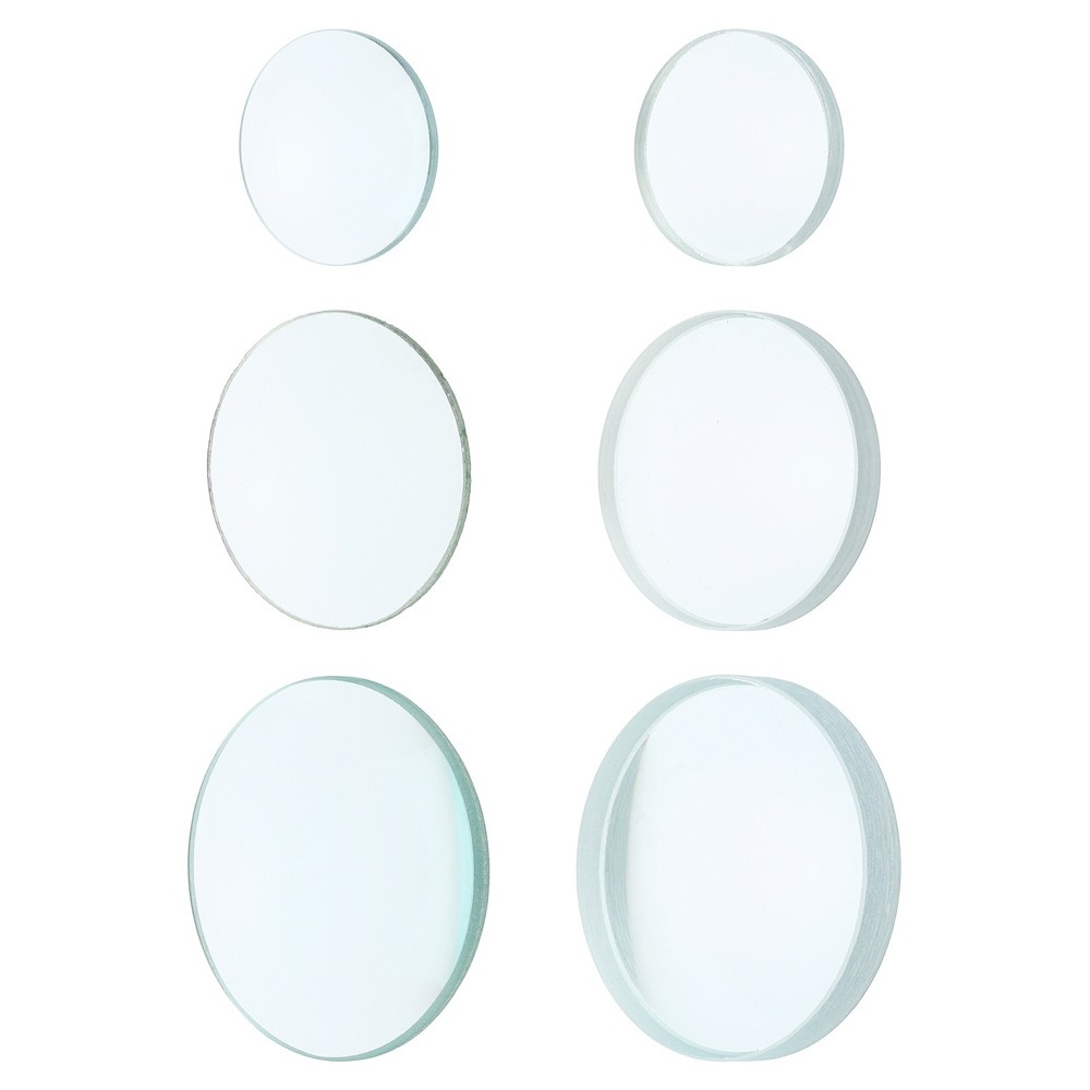 1 Set 5/10cm Focal Length Double Convex&7.5/10cm Focal Length Double Concave Len