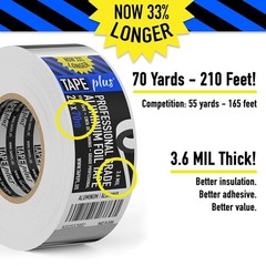 2″ x 70 yd Aluminum Foil Tape – Durable Sealing Solution for HVAC Insulation