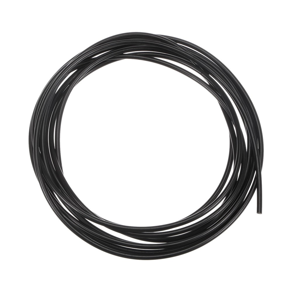 Round Belts 3mm Dia 3 Meters Length Smooth Surface PU Polyurethane Black