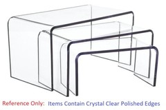 T’z Tagz Any 7-Inch-Deep Clear Acrylic Riser Display Stand New 2 Pack Variation