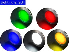 16mm Indicator Light 110V 120V LED Pilot Lamp Waterproof Stainless Steel 304