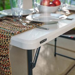 Lifetime Height Adjustable Folding Table 4 Foot 80952