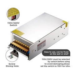 48V 16.67A 800W LED Switch Power Supply Driver AC 115-230V to DC 48V Transfor…