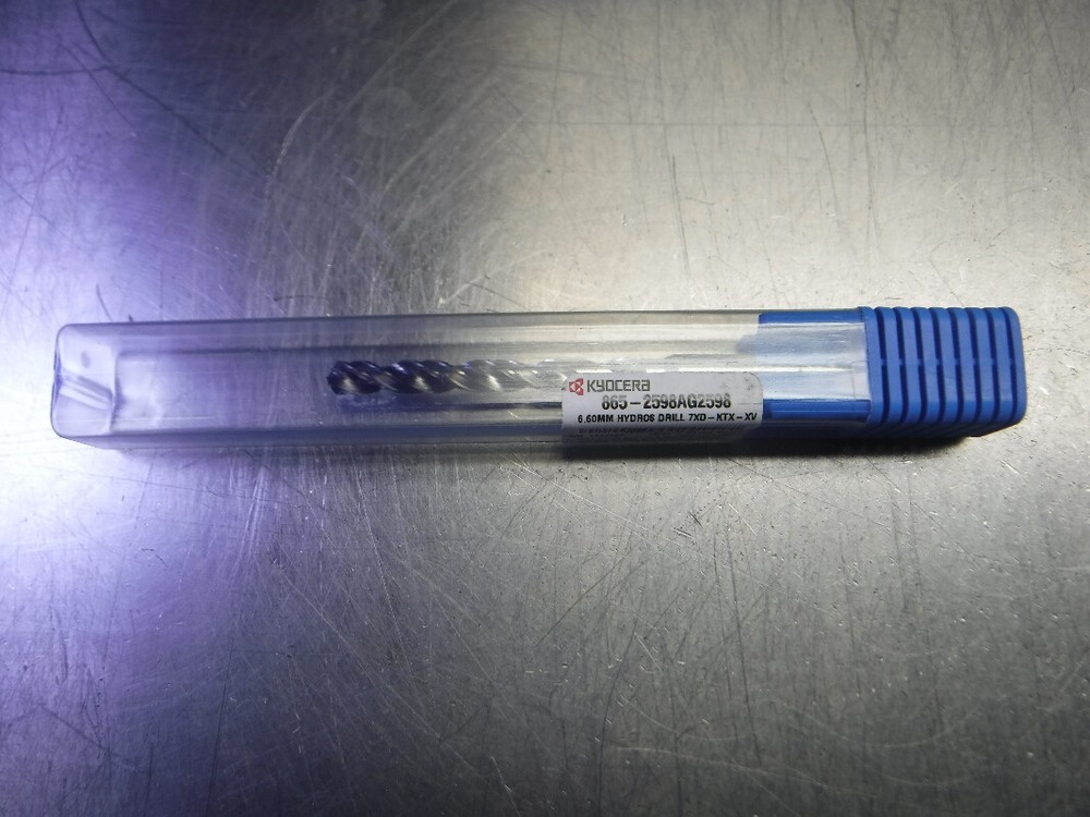Kyocera 6.60mm Coolant Thru Carbide Drill 8mm Shank 865-2598AG2598 (LOC3360)