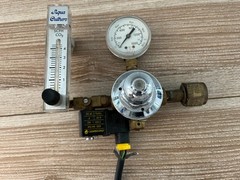 AIRCO 805-7715 CO₂ Regulator CGA-320 w/ Aqua Culture Flowmeter & 110v Solenoid V