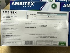 Ambitex Vinyl Gloves X-Large Natural Fit General Purpose VXL5201, Case of 1000