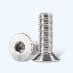 M4 x 12mm 304 Stainless Steel Hex Socket Countersunk Flat Head Screw Bolts 80PCS