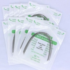 5-200×Dental Orthodontic 020 Lower Super Elastic Niti Round Arch Wire Ovoid Form