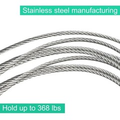 1/16 Wire Rope Stainless Steel Aircraft Cable Wire Cable 328ft Strand Core 7×7