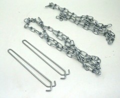 Lithonia Lighting HC48 Shop Light Fixture Hanging Chain & Hook Set, 48″