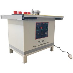Industrial Linear Curved Edge Banding Machine 110V Speed Adjust 0.4-2mm Thicknes