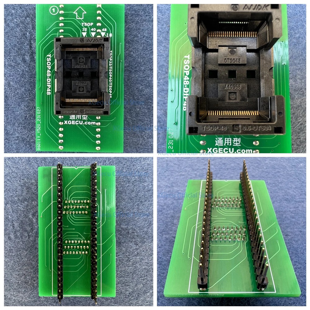 XGECU TSOP48-DIP48 Adapter SN-ADP-048-0.5/70-0065/SA247 for universal programmer