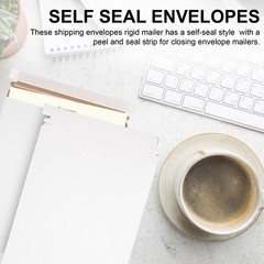 MT Products White Mailer Flat Shipping Envelopes 9.75″ x 12.25″ – Pack of 15