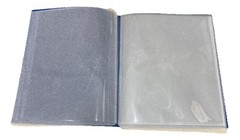 2-Pocket Folders (10ct) with 6 Clear Pages – DARK BLUE