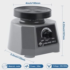 4″ Round Dental Lab Oscillator Variable Speed Shaker Mixing Plaster Vibrator USA