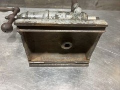 Vintage “The National Supply Co” Toledo Ohio Cast Iron Lathe Tail Stock