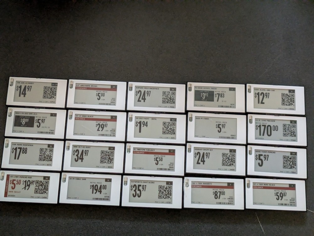 20 Pack SES imagotag HRD3-0210-B Electronic e-Ink Digital Price Tags Vusion