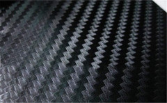 3D Carbon Fiber Vinyl Sheet Roll Twill Weave Wrap Self-Adhesive 12×60 Black