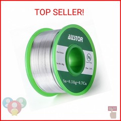 AUSTOR 0.8mm Lead Free Solder Wire with Rosin Core, 100g
