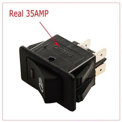 2X Red LED 12V 35Amp Heavy Duty Toggle Flick Switch On Off Car Dash Light SPST