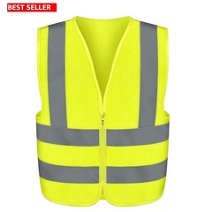 Lightweight X-Large Safety Vest – Sleeveless, Machine Washable & High Visibility