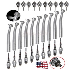 1-10 KaVo Style Dental Fiber Optic High Speed Handpiece 6Hole LED Coupler YD6