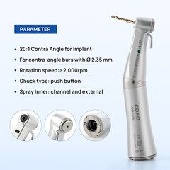 COXO Surgical Implant Low Speed Handpiece Dental Contra Angle 20:1 CX235C6-19
