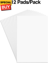 163444 Notepads 4-Inch X 6-Inch Unruled White 100 Sh./Pad 12 Pads/Pk