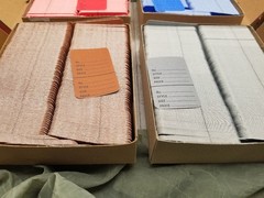 4000 Qty Unstrung Colored Red Blue Brown Grey Large Price Tags w/Perforated Stub
