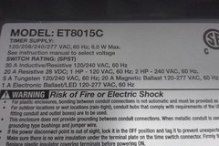 Intermatic ET8015C 120-277VAC 30 A 7 Day Maximum Electronic Timer