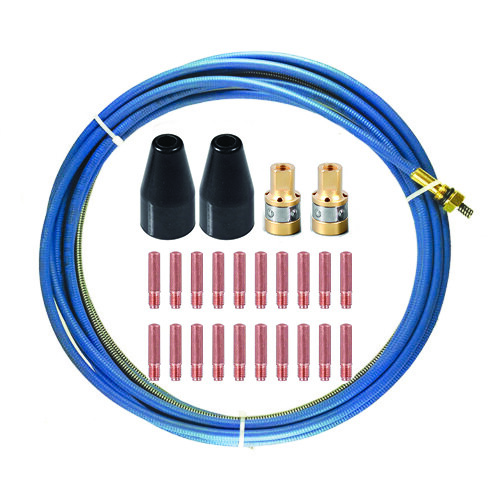 Gasless MIG Kit Fits Miller M-100/M-150 Tip-Nozzle-Adapter-Liner 030 .035 226190