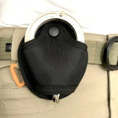 Molle Handcuff Case Holder Pouch Nylon Open Top Fits Chain/Hinged Police Cuff US