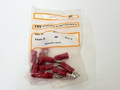 10X Pomona 1325-2 red stackable banana plugs – sealed original packaging