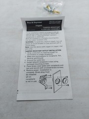 Legrand 1542-TRDR 1-3/4″Dia Floor Box Assembly 1 Gang Tamper Resistant Single