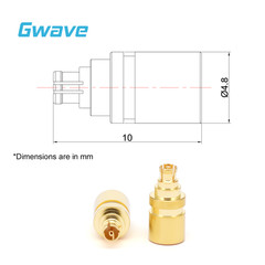 GPPO(Mini-SMP) Female RF Load Termination 40 GHz, 0.5 Watts, Gold Plated BeCu