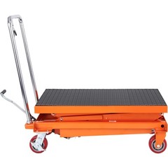 VEVOR Hydraulic Lift Table Cart 770 lbs Manual Double Scissor Lift Table 59″