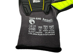 1 Pair of Ansell 10R-840 ANSI/ISEA 138 Gloves, SIZE 10 FAST FREE SHIPPING!