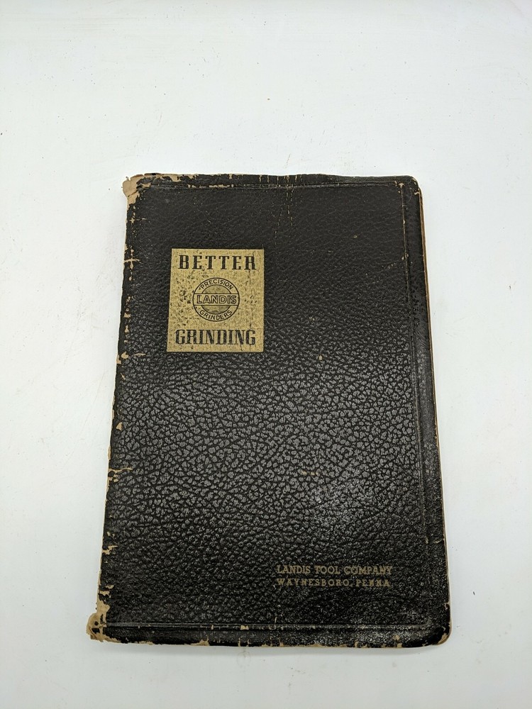 Landis Instructions and Parts Manual Grinding Precision Grinders Vintage