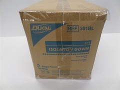 Dukal 301BL 50 Total Isolation Gowns Universal Blue – 10 Gowns/Bag 5 Bags/Case
