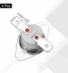 4 Pcs KSD301 Thermostat 155°C/311°F 16A Normally Closed N.C Adjust Snap Disc Tem