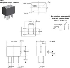 Reliable G8HL-H71 12VDC Car Relay Set for Honda TSX ZDX Crosstour Element