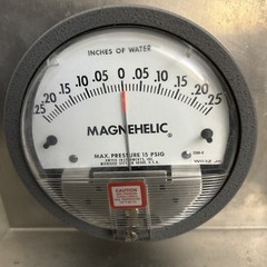 Dwyer Instruments 2300-0 Dwyer Magnehelic Pressure Gauge, 0.25In To 0 To 0.25In