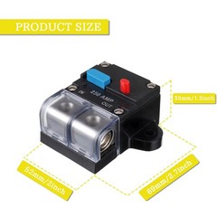 250a Resettable Circuit Breaker 250 Amp Self Recovery With Manual Reset Button F