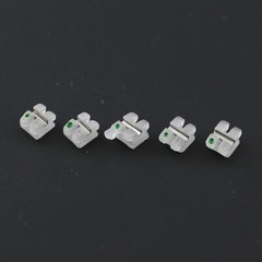 Orthodontic Bracket Ceramic Metal Slot Aesthetic Braces Roth 018 022 3M Clarity