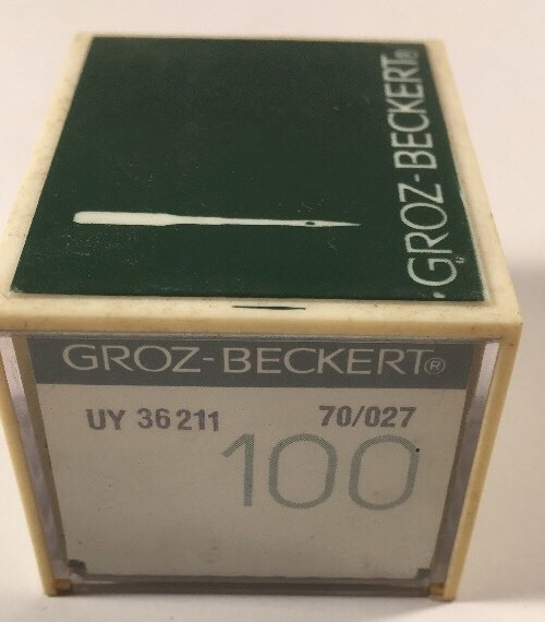 BOX OF 100 GROZ-BECKERT INDUSTRIAL SEWING NEEDLES 36211 SIZE 70/027