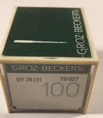 BOX OF 100 GROZ-BECKERT INDUSTRIAL SEWING NEEDLES 36211 SIZE 70/027