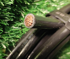 10 ft. 1/0 AWG Black Stranded Copper wire THHN THWN-2 new SIMpull Southwire line