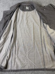 Urban Chef Works Jacket Men’s 2XL Gray Cotton Chef Coat Utility