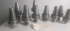 Lot of 10 BT40 Tool Holders – No Pull Studs, No Collets, Pre-Owned. No Tooling